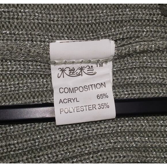 Vintage M&M Miss Milan Sage Green Sweater Tunic XS – Boutique 80s/90s Knit - Picture 9 of 10